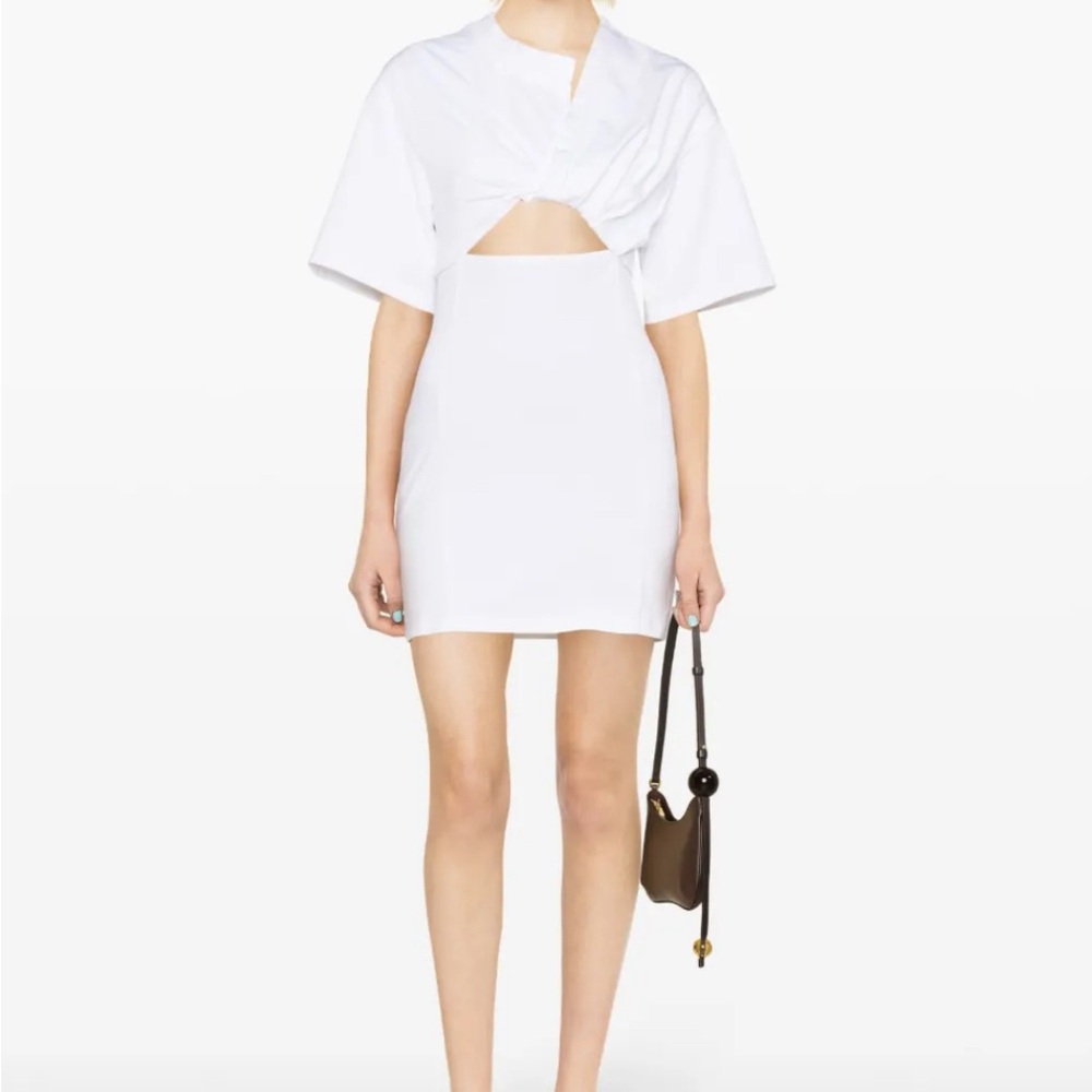 Jacquemus Elegant White Bahia Mini-dress